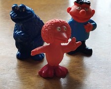 Heimo Sesamstraße Figuren Tiffy, Krümelmonster+Ernie aus den 70er Jahren Vintage