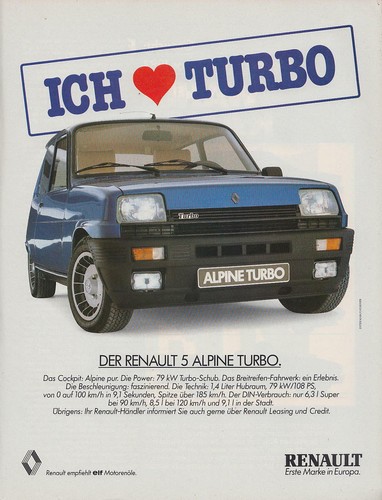 Renault alpine turbo - turbo,