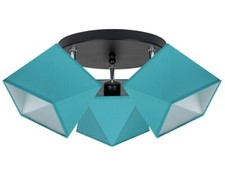 Decken Lampe Leuchte schwarz blau Strahler Wohn Schlaf Zimmer BLBLBL-PR3030SC