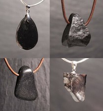 Unikat Edelstein Anhänger Schungit Edelschungit Shungit für Ketten Steinschatz