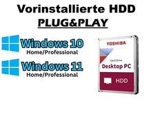 HDD Festplatte mit vorinstallierten Windows 10 Windows 11 PC SATA 6 Gbit/s 3.5"