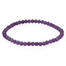 Amethyst mini kugelarmband 4mm - amethyst,