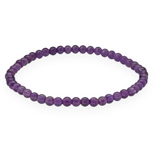 Amethyst mini kugelarmband 4mm - amethyst,