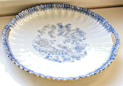 Alt china blau tortenplatte - china,