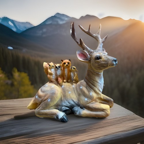 Große hirsch figur resin - große,