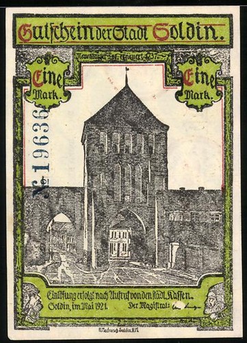 Notgeld soldin 1921 mark - soldin, 1921,