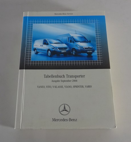 Tabellenbuch mercedes benz - tabellenbuch,