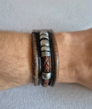 Fossil Herren Armband Leder