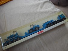 Wiking 505 04 46 MB Tieflade-Sattelzug Ladung Raupe Radlader h´blau OVP 1:87