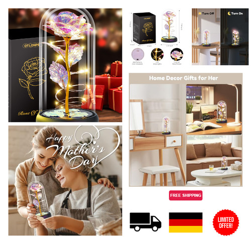 Ewige rose unter glas - unter,