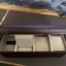 Fossil Uhrenbox braunes Leder