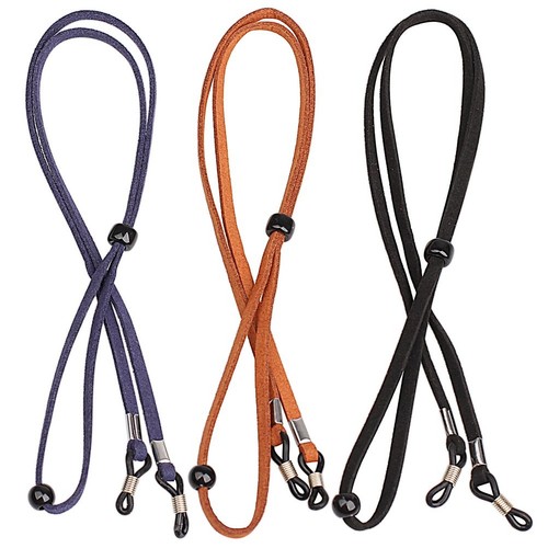 Leder brillenband 3er set - leder,