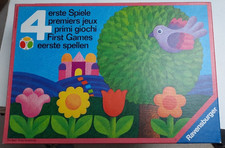 Nostalgie Ravensburger Gesellschaftsspiele ~ 4 erste Spiele ~ ab 3-8 Jahren