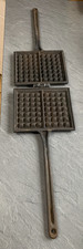 Altes Belgisches Waffeleisen aus Guss - Waffeleisen - Gusseisen