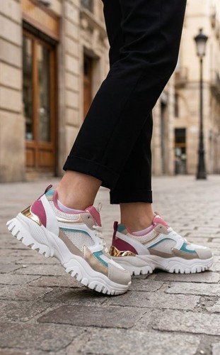 Damen sneaker running - sneaker, beige