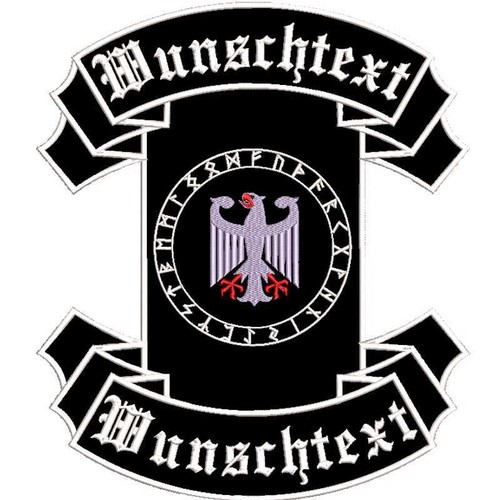 Rückenpatch wunschtext - rückenpatch, m