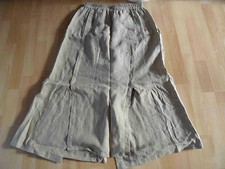 NOOK schöner langer Leinenrock beige Gr. 2 w. NEU (HMI814)