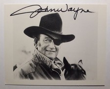 Original Autogramm JOHN WAYNE (†1979) orig. sign. Karte "Rooster Cogburn" ! Rar