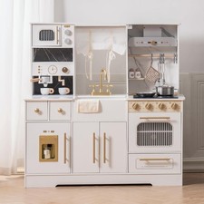 ROBUD  Moderne Spielen Küche Holz Kinder Küche Spielset Spielzeug Geschenk