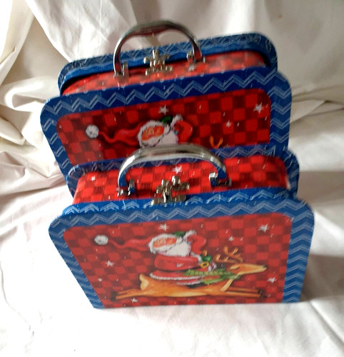 Shabby weihnachtskoffer - 2x,
