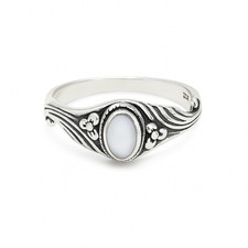 Celestia Grace 925er Silberring Fingerring – filigranes Design mit Steinbesatz