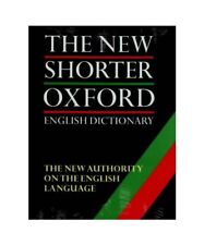 The New Shorter Oxford English Dictionary 1
