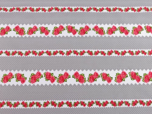 Baumwollstoff rosen 5m - rosen, 0,5m