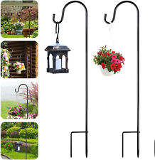 2PCS Garten Schäferhaken 150cm Hirtenhaken Hirtenstab mit Haken Laternenhaken