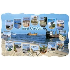 Insel Usedom Magnet Briefmarke