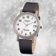 Regent Herrenuhr schwarz