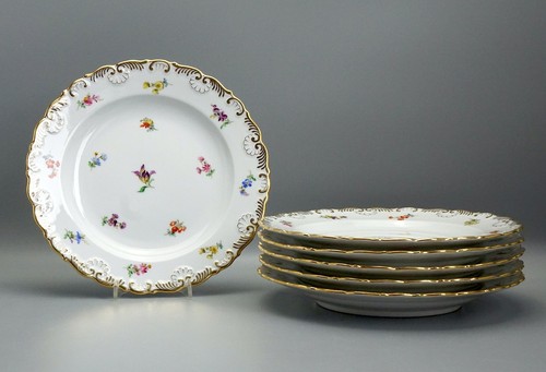 Meissen teller streublume - 6,