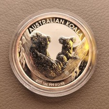 Australien 1 Dollar 2011 "Australian Koala" 1Oz Feinsilber 999, PP/Frosted
