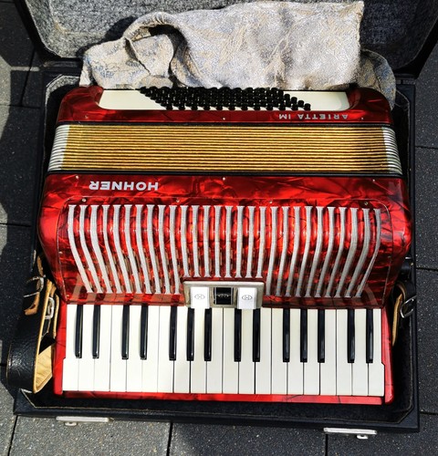 Hohner arietta akkordeon rot - hohner, akkordeon,