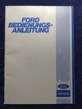 Ford Capri Taunus Escort Bedienungsanleitung 3.1981