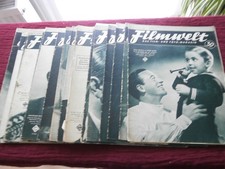 Konvolut v. 31 Heften der "Filmwelt", v. 1938, mit Beilagen