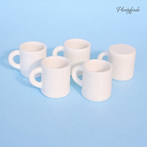 Miniatur kaffeebecher weiß - miniatur,