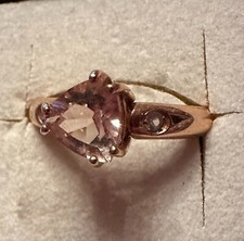 Sogni D’Oro Ring Rotgold 585 Morganit  Saphir Weiss Gr. 19 /59