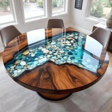 Handgefertigte blaue