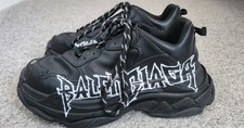 Balenciaga Triple S DIY Metal Artwork Black – Size 42, Very Near Deadstock