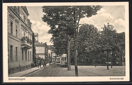 Ansichtskarte schwetzingen - ansichtskarte,