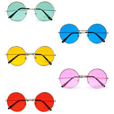 Hippie Brille rund Retro Sonnenbrille 60er 70er Jahre Party Flower Power wählbar