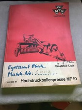 Ersatzteilliste  MF Massey