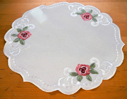 Deckchen rosen 30cm - rosen, 40cm