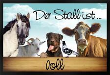 Fußmatte Schmutzfangmatte Stall Pferd Hund Kuh Maus Ziege Taube F489