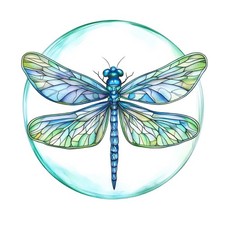 5x Sticker Stained Glass