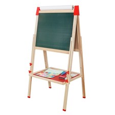 3 in1 Kreidetafel für Kinder Holz Standtafel Magnet Mal Schreib Tafel Schultafel