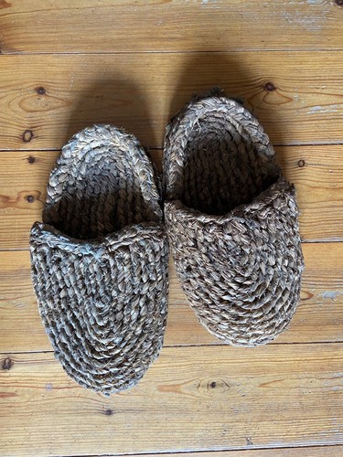 Antike bastschuhe 1930 hanf - antike,