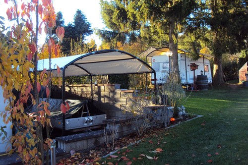 Mobiler rundbogen carport 7m - rundbogen, 2,7m
