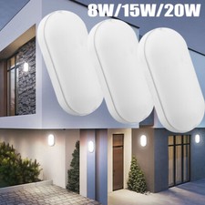 LED Feuchtraumleuchte Ovalleuchte Wannenleuchte Badlampe Kellerleuchte Außen DE