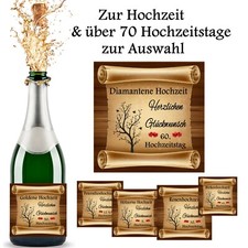 Aufkleber Sektflasche